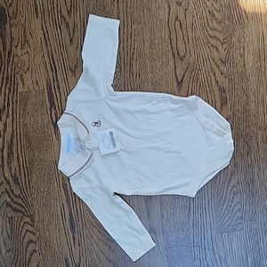 Janie and Jack long sleeve collared onesie
